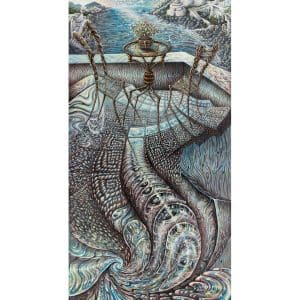 Visionary landscape painting. By Niko Lehtola.