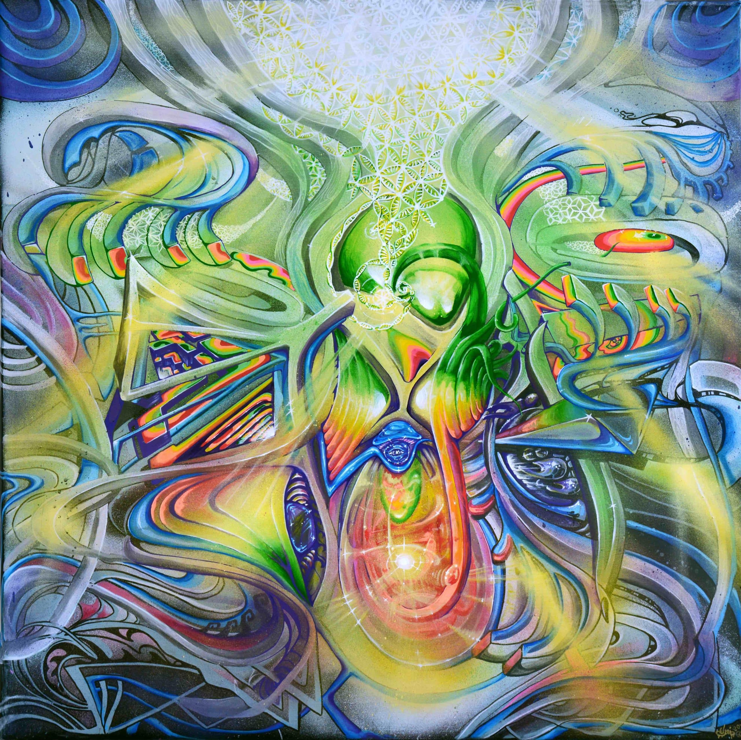 "When The Colors Returned To My Life" - Paper Print, 60x60cm (Hemp)