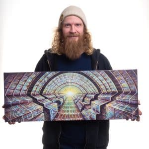 "Through the Key Hole" (Avaimenreiästä) - Canvas Print, 80x30cm (Stretched)