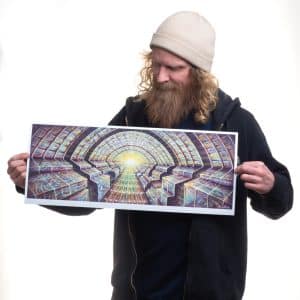 "Through the Key Hole" (Avaimenreiästä) - Paper Print, 61x24,5cm (Hemp)