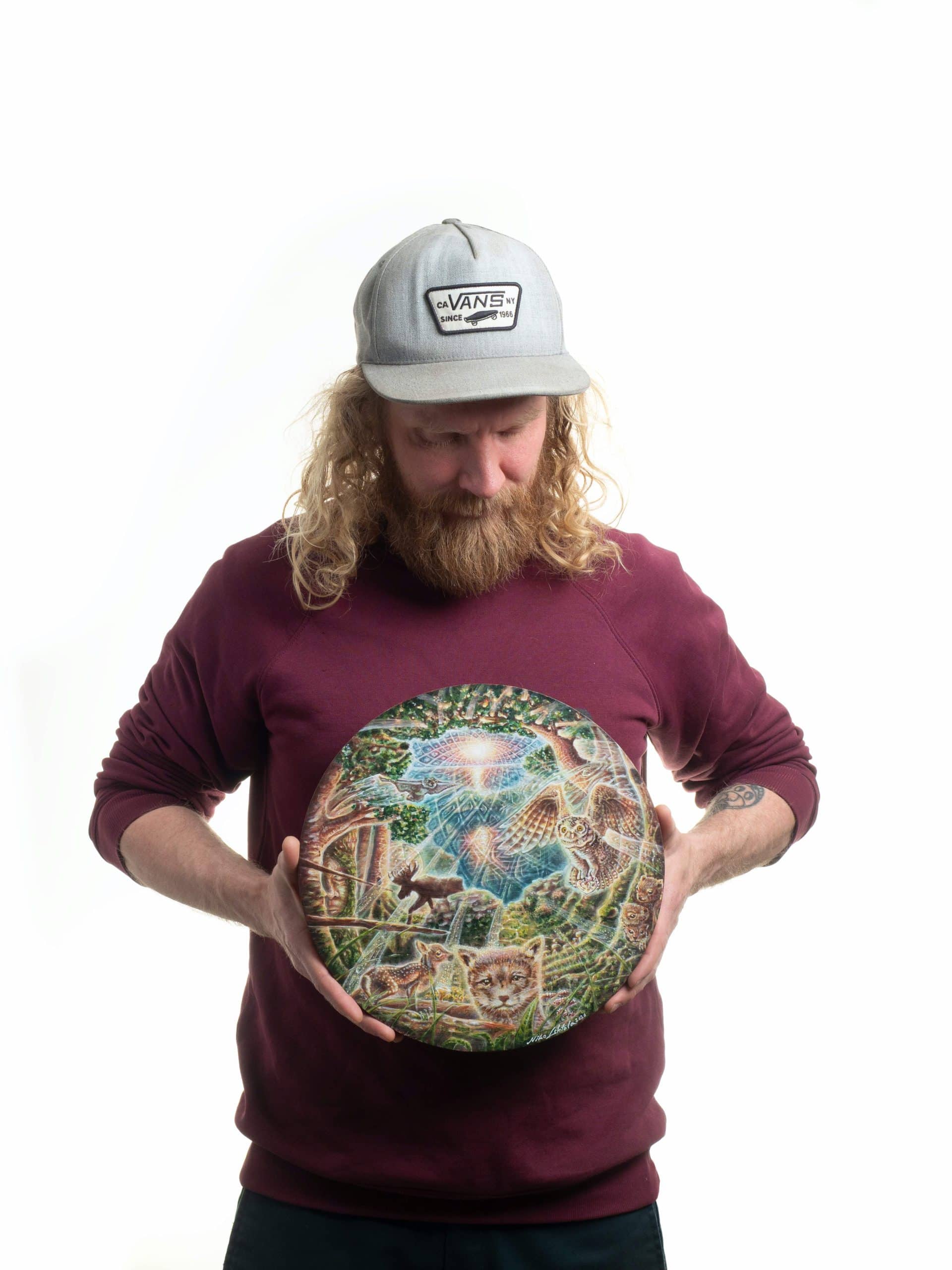 PRE-SALE - Animal Forest of Imagination - ROUND SPECIAL EDITION Print On Wood Panel, 30 cm - Image 3