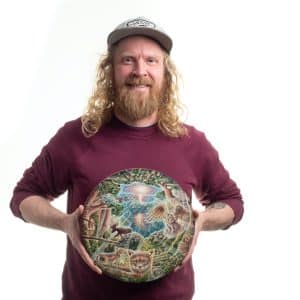PRE-SALE - Animal Forest of Imagination - ROUND SPECIAL EDITION Print On Wood Panel, 30 cm